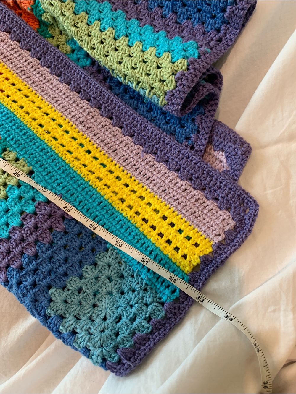Made in italy 100%Cotton Granny square rainbow 🌈🦋🌺patchwork Cardigan Sweater - Picture 11 of 17